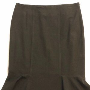 Basic Black Skirt with Mermaid Hem